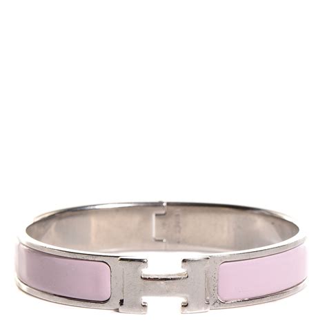 hermes sugar pink narrow h bracelet|Hermes h bracelets.